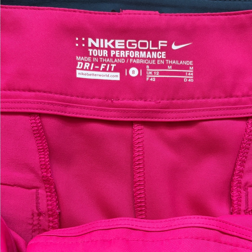 NIKE Golf Tour Performance Dri-Fit Convert 3 in 1 Skirt Short Skort Gray Pink 8 - Picture 6 of 10